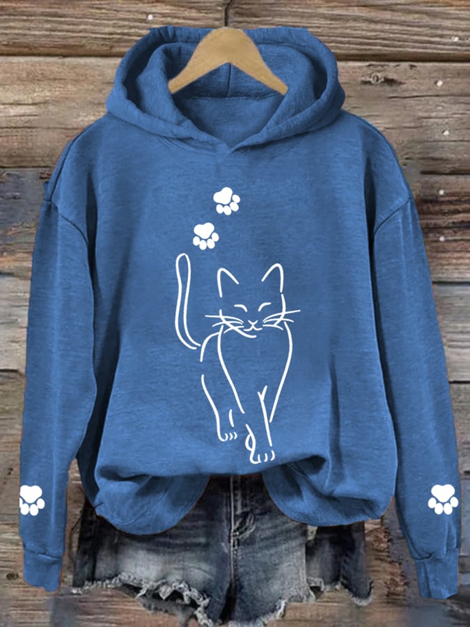Cooler Katzen-Hoodie für Frauen von Elarova