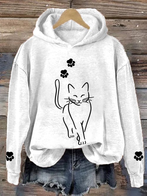 Cooler Katzen-Hoodie für Frauen von Elarova