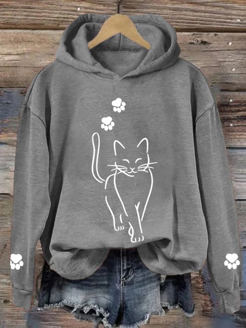 Cooler Katzen-Hoodie für Frauen von Elarova