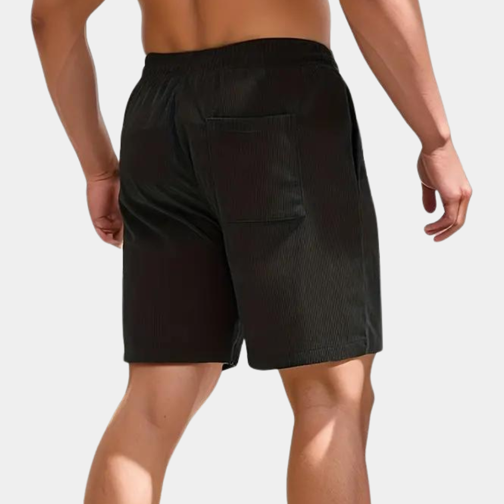 Cord-Shorts | Elastische Taille | Freizeit | Cord-Shorts | Herren-Shorts-Chaps Herrenmode