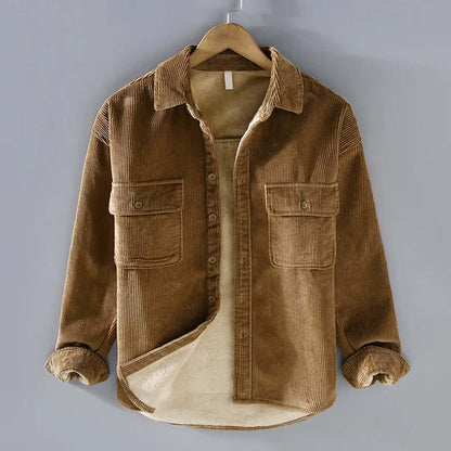 Herren Winterüberhemd Fleece gefüttert Button-Up - Norvielle