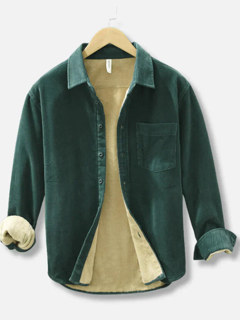 Herren Overshirt Fleecegefüttert Warm Cord - Norvielle