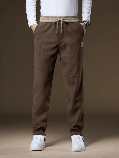 Herren Jogginghose Cordhose Gerades Bein Kordelzug - Norvielle