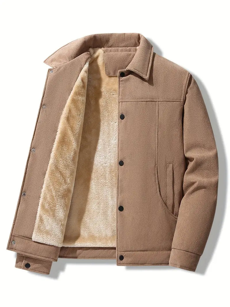 Herren Winterjacke Cord Fleecefutter - Norvielle