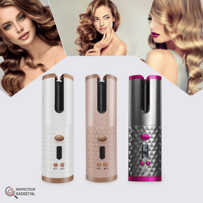 Kabelloser Lockenstyler Reise Lockeneisen Sanftes Styling - Norvielle