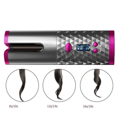 Kabelloser Lockenstyler Reise Lockeneisen Sanftes Styling
