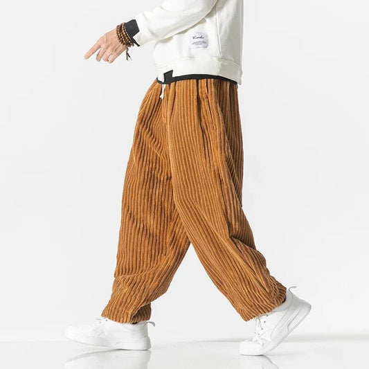 Herren Cordhose Relaxed Fit Jogger Stil - Norvielle