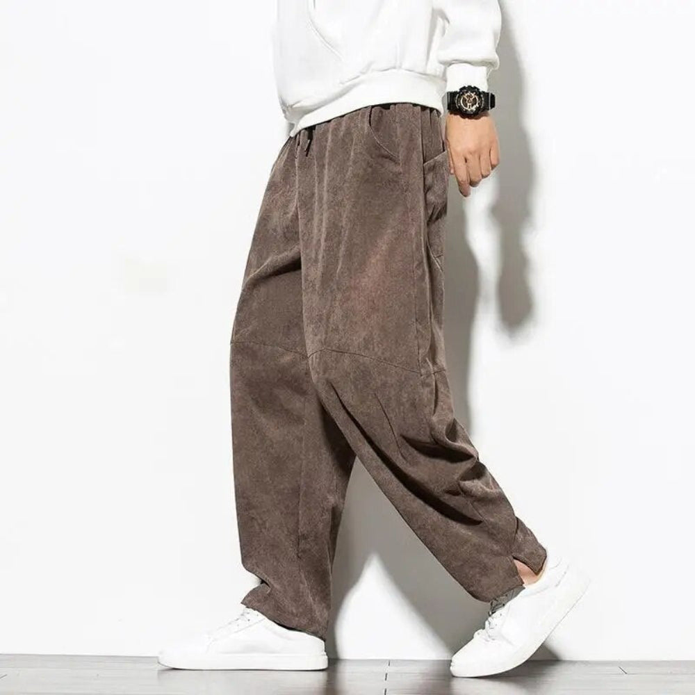 Herren Cordhose Weites Bein Corduroy