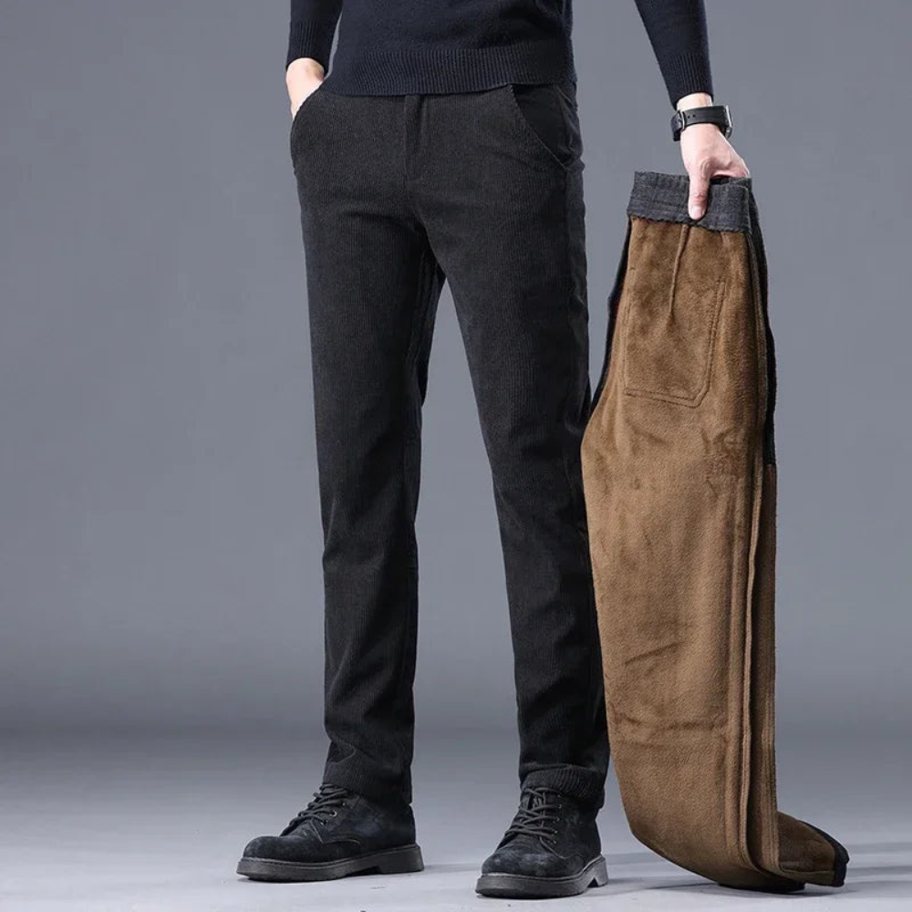Herren Cordhosen Fleecefutterung Winter