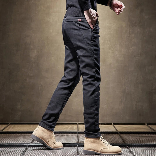 Herren Cordhosen Slim Fit Fleecegefüttert - Norvielle