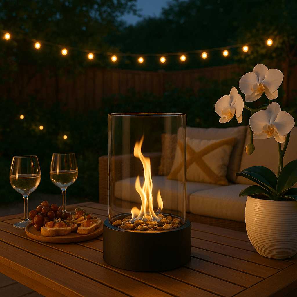 Bioethanol Tischkamin CosyFlame Modern Design Flammenbild - Norvielle