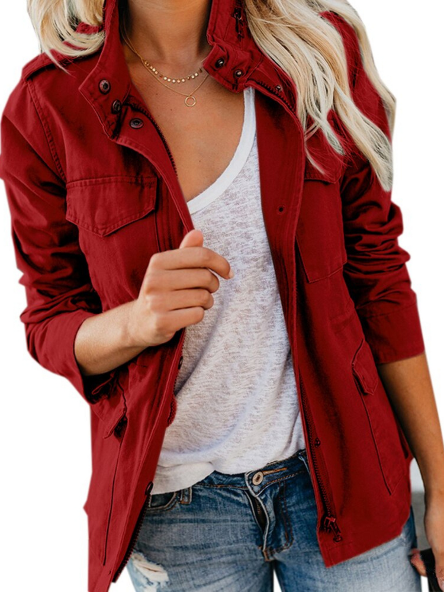 Damen Baumwolljacke Reguläre Passform