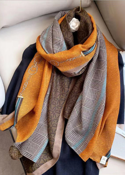 Damen Baumwollschal Leichtes Druckdesign - Norvielle