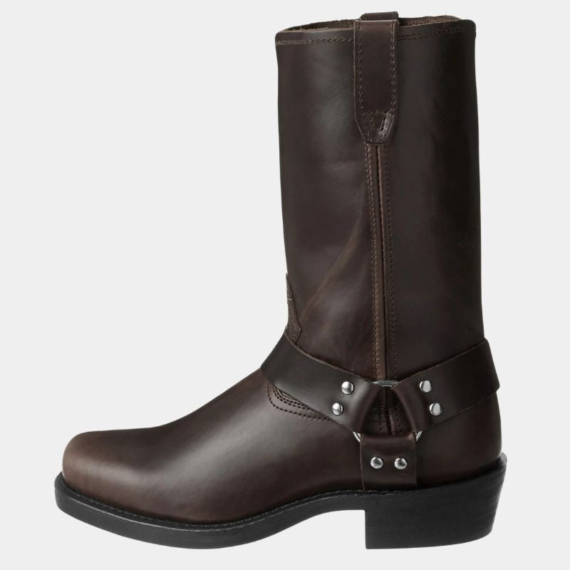 Cowboy-Stiefel Leder Riemen Blockabsatz