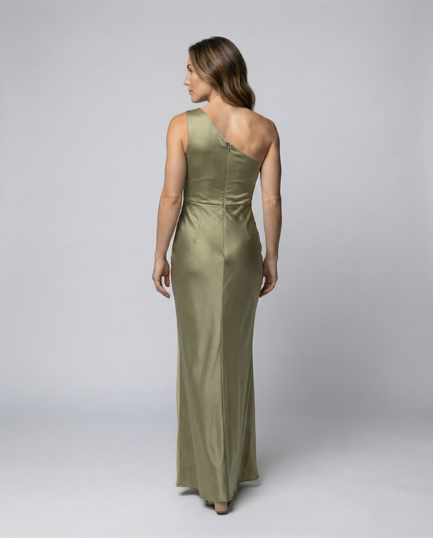 Damen Satin Abendkleid Elegant