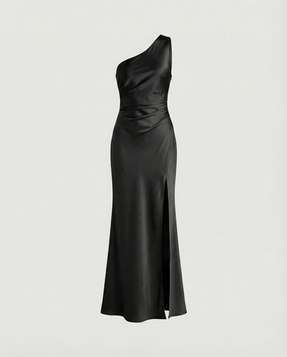 Damen Satin Abendkleid Elegant