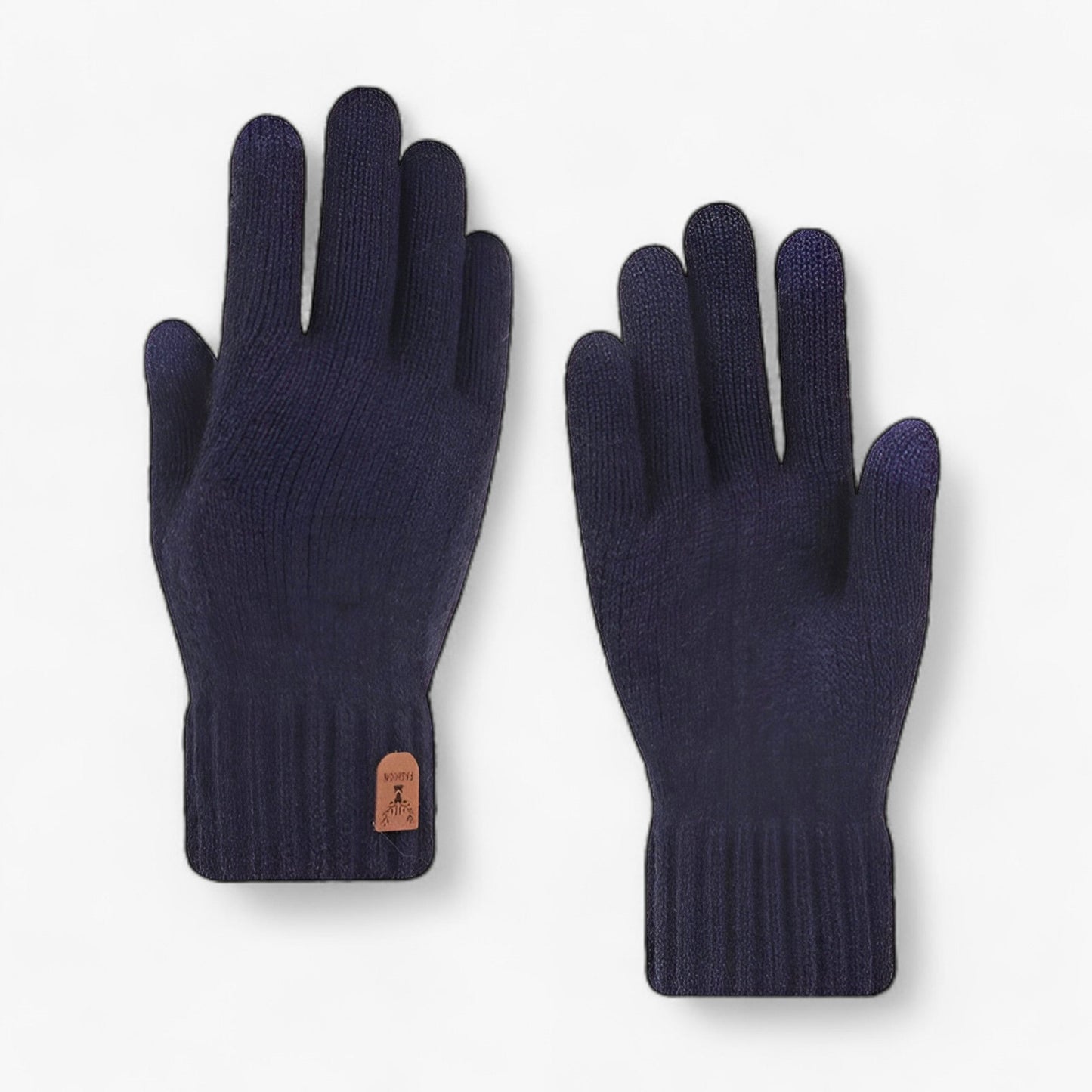 Norvielle Damen Winterhandschuhe Touchscreen Fleece Schwarz - Norvielle