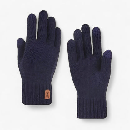 Norvielle Damen Winterhandschuhe Touchscreen Fleece Schwarz - Norvielle