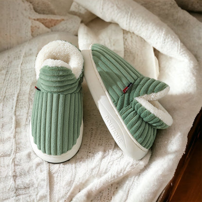 Weiche Fleece Hausschuhe Warm Winter → Weiche Fleece-Damen-Hausschuhe