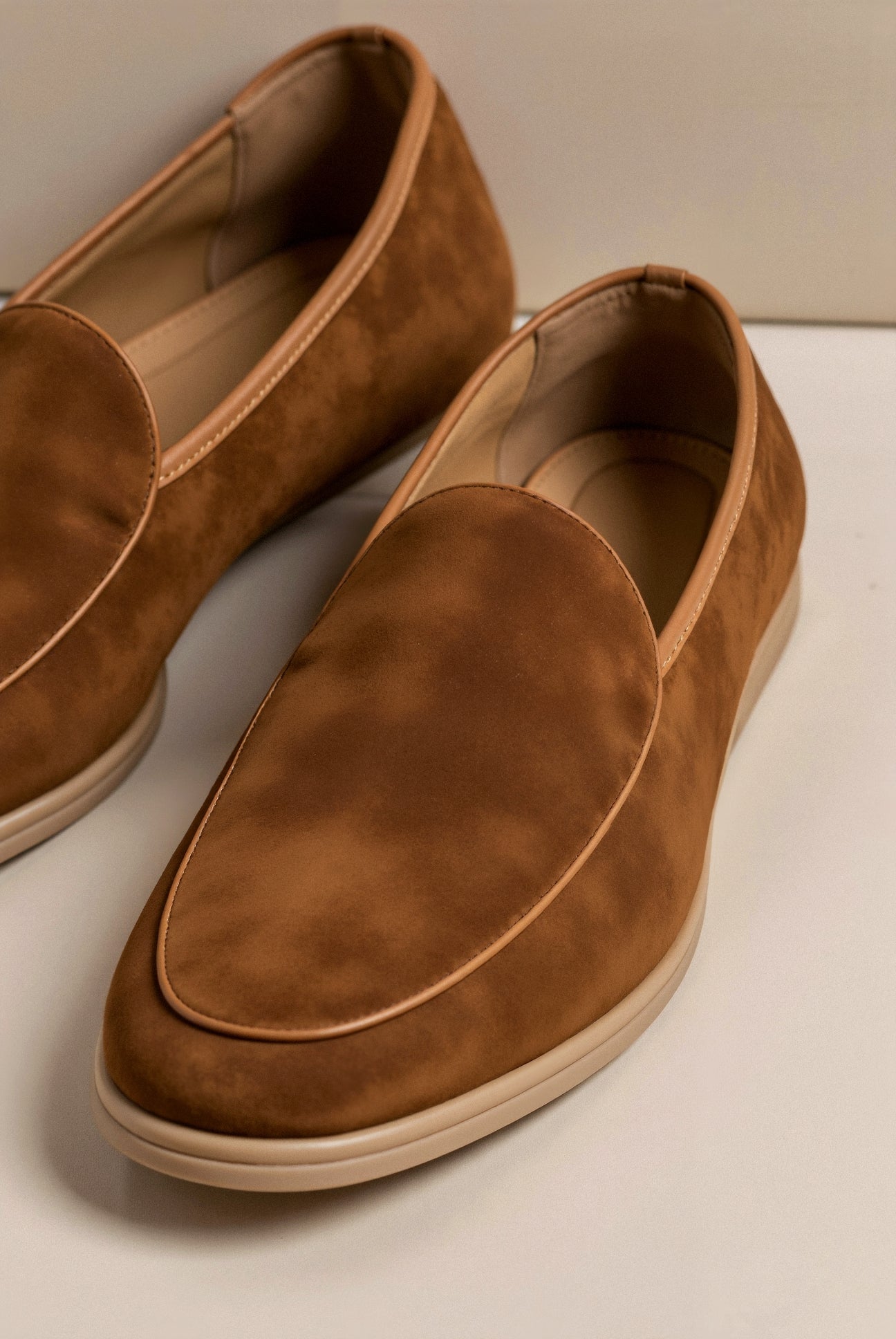e Herren Loafer Leder Einfach