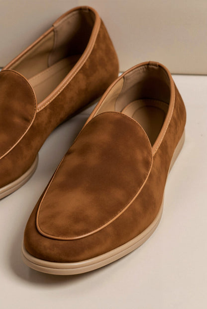 e Herren Loafer Leder Einfach