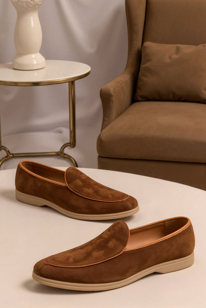 e Herren Loafer Leder Einfach