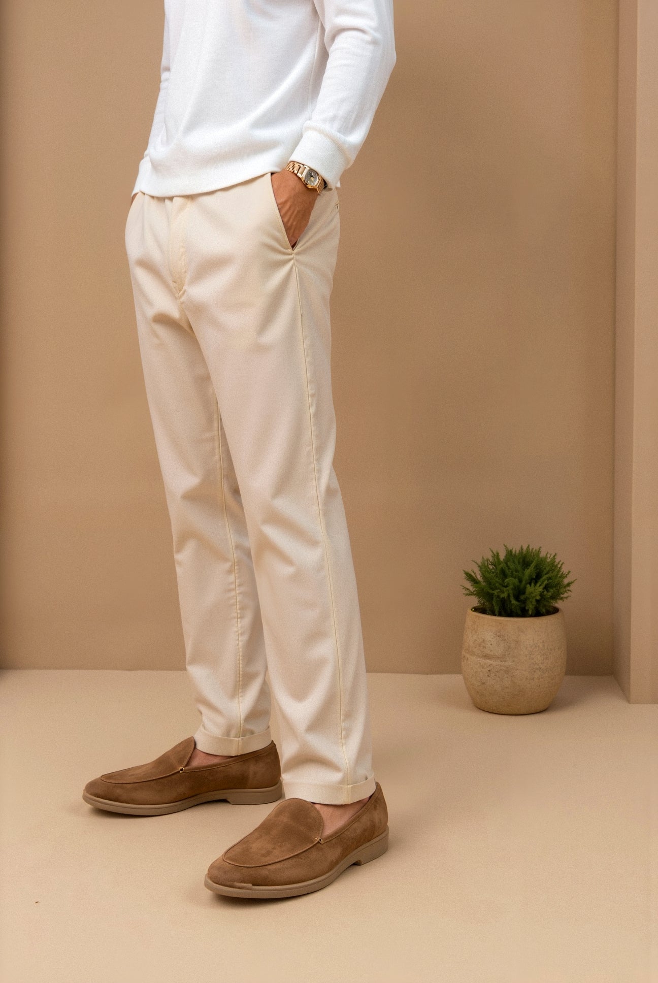 e Herren Loafer Leder Einfach