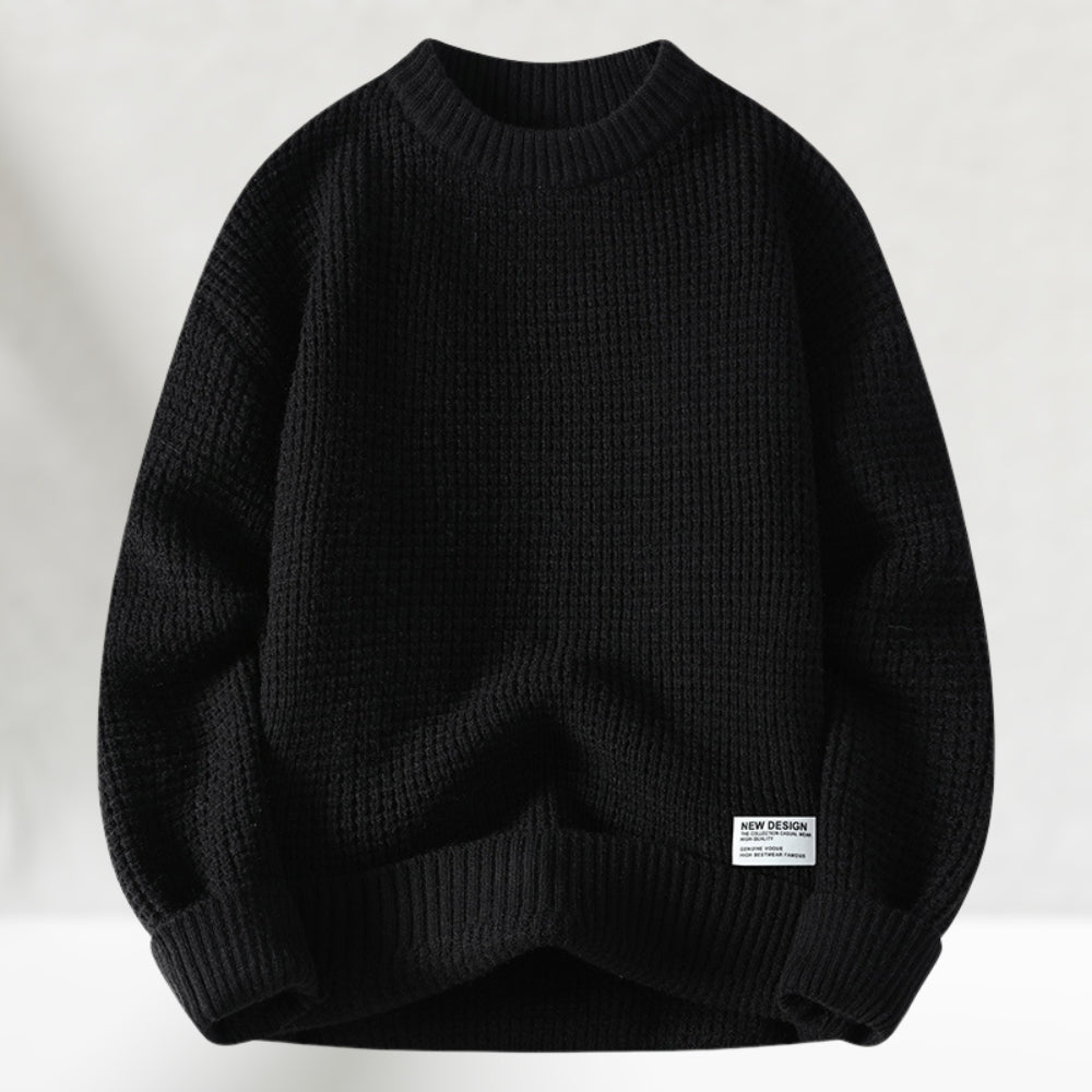 Herren Strickpullover Crewneck Normal Länge