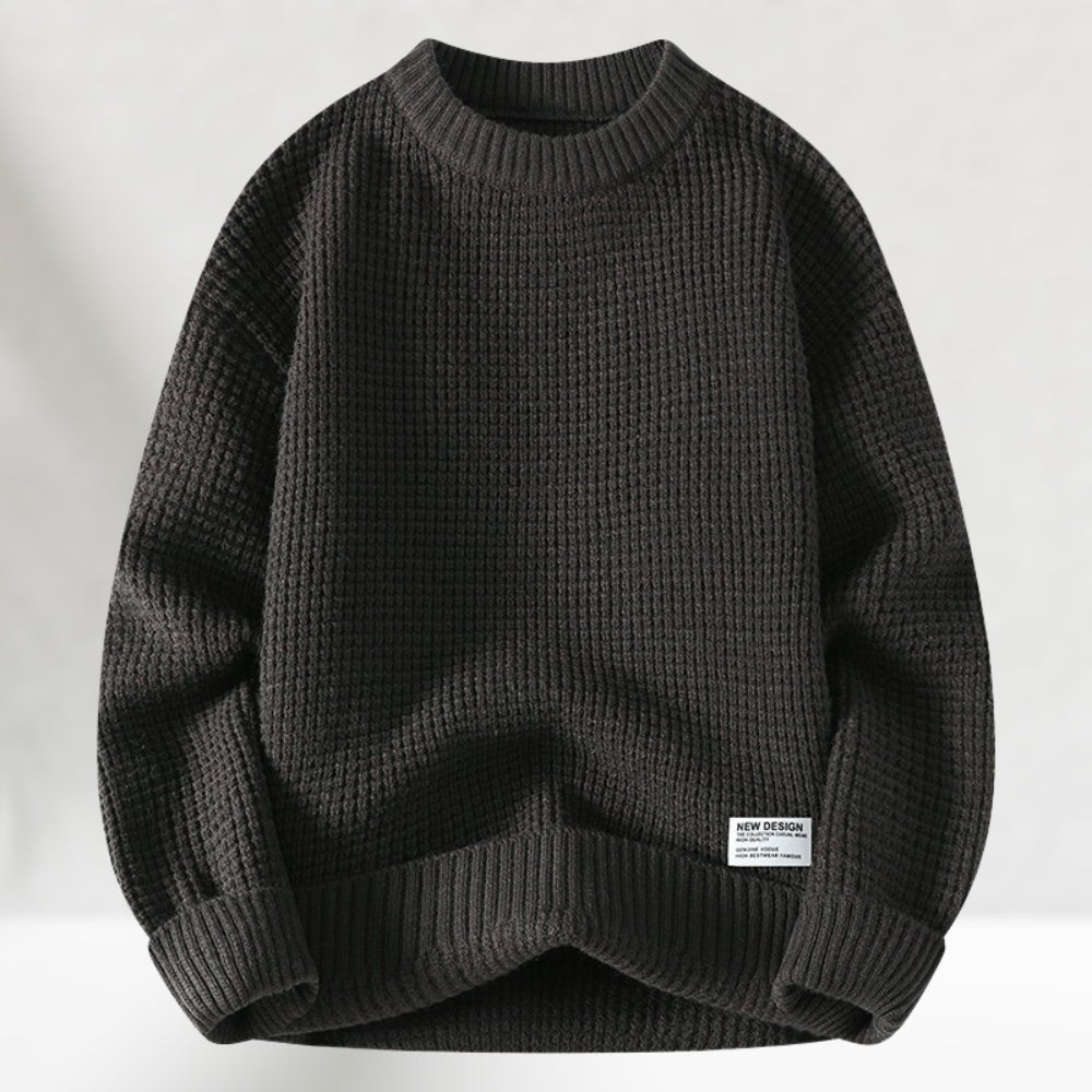 Herren Strickpullover Crewneck Normal Länge