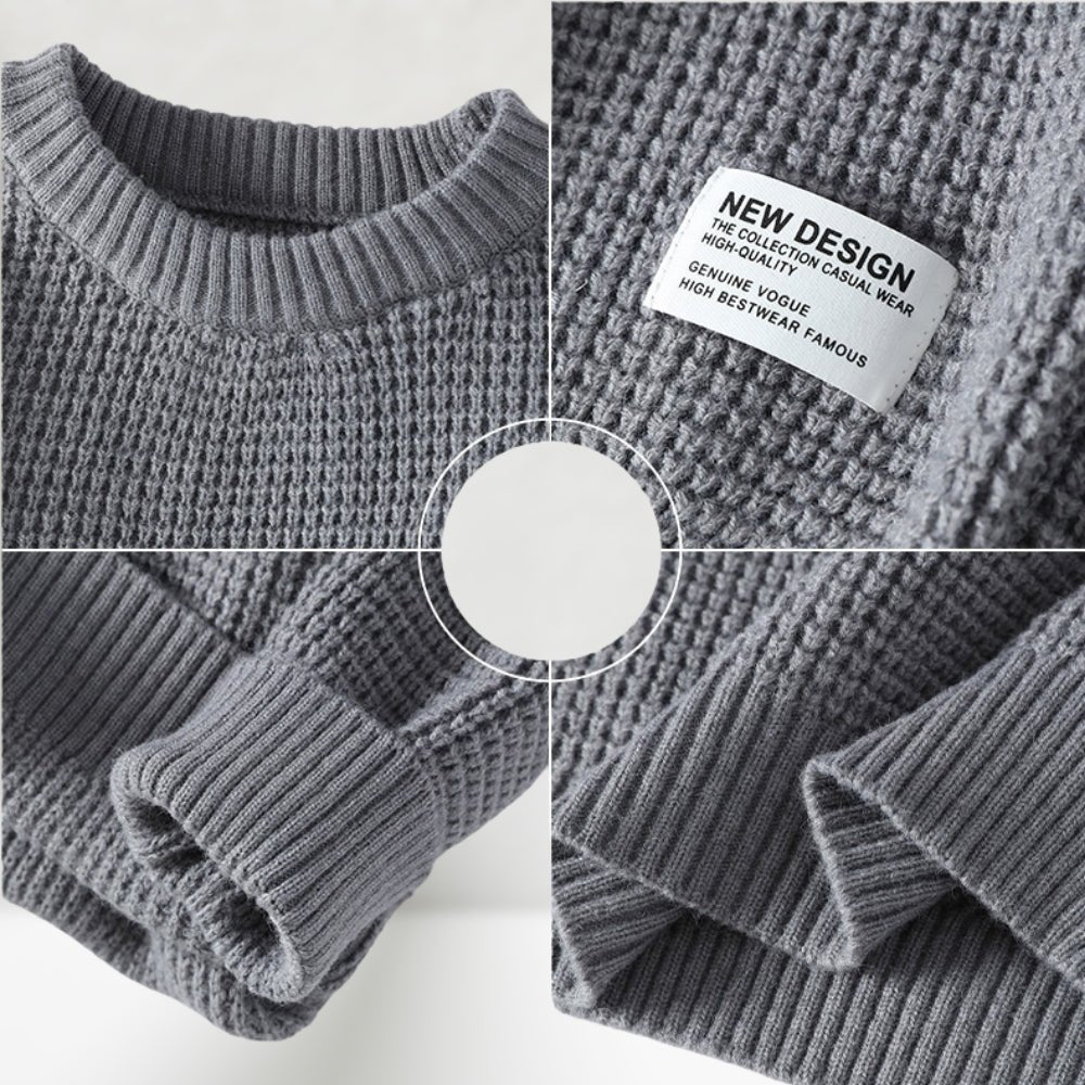 Herren Strickpullover Rundhalsausschnitt Regelmäßige Länge - Norvielle