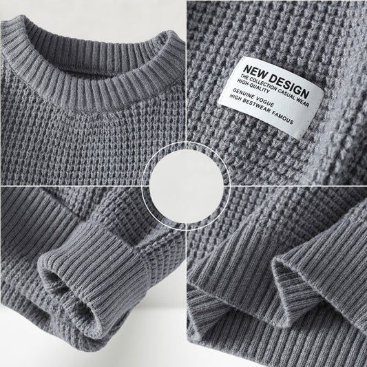 Herren Strickpullover Rundhalsausschnitt Regelmäßige Länge - Norvielle