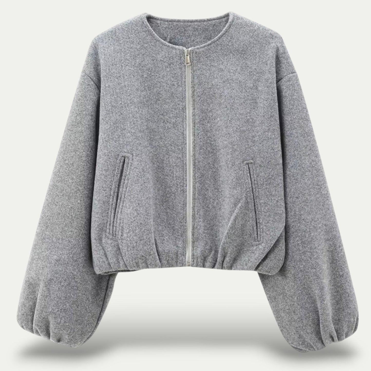 Damen Gekürzter Cardigan Leichtgewicht