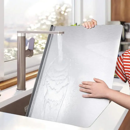 Edelstahl Schneidebrett Küchenoberfläche