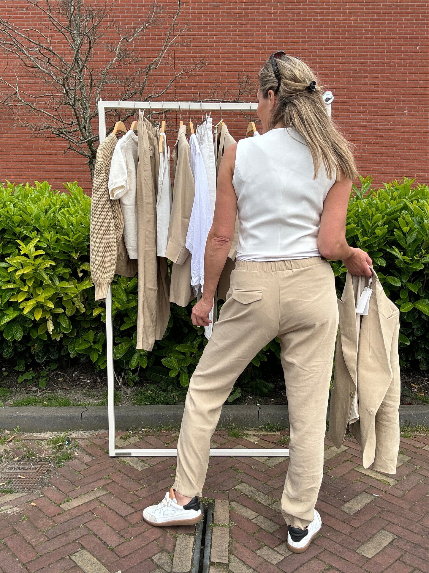 Norvielle Damen Hose Elastischer Bund Bequem