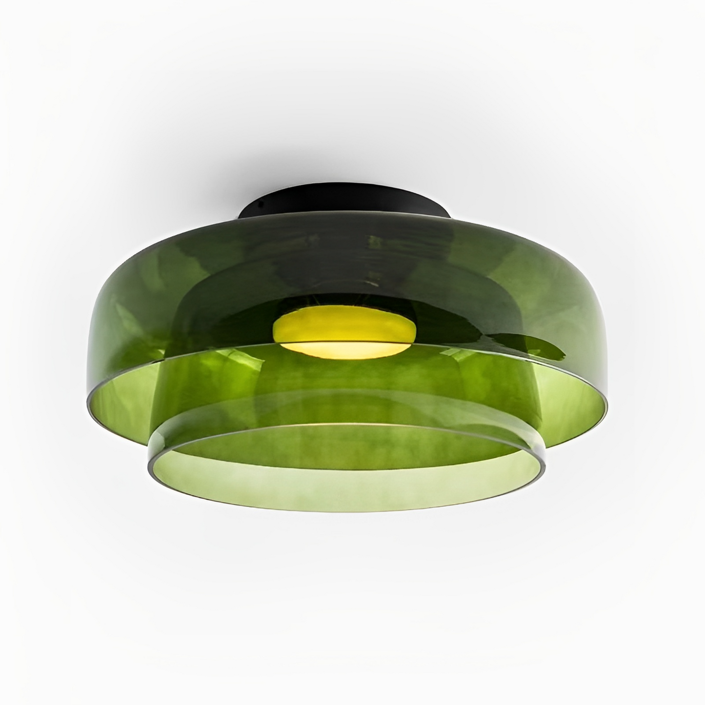 Nordic Glas Pendelleuchte Gestuft Weiss
