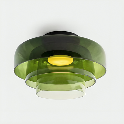 Nordic Glas Pendelleuchte Gestuft Weiss