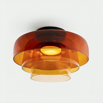 Nordic Glas Pendelleuchte Gestuft Weiss
