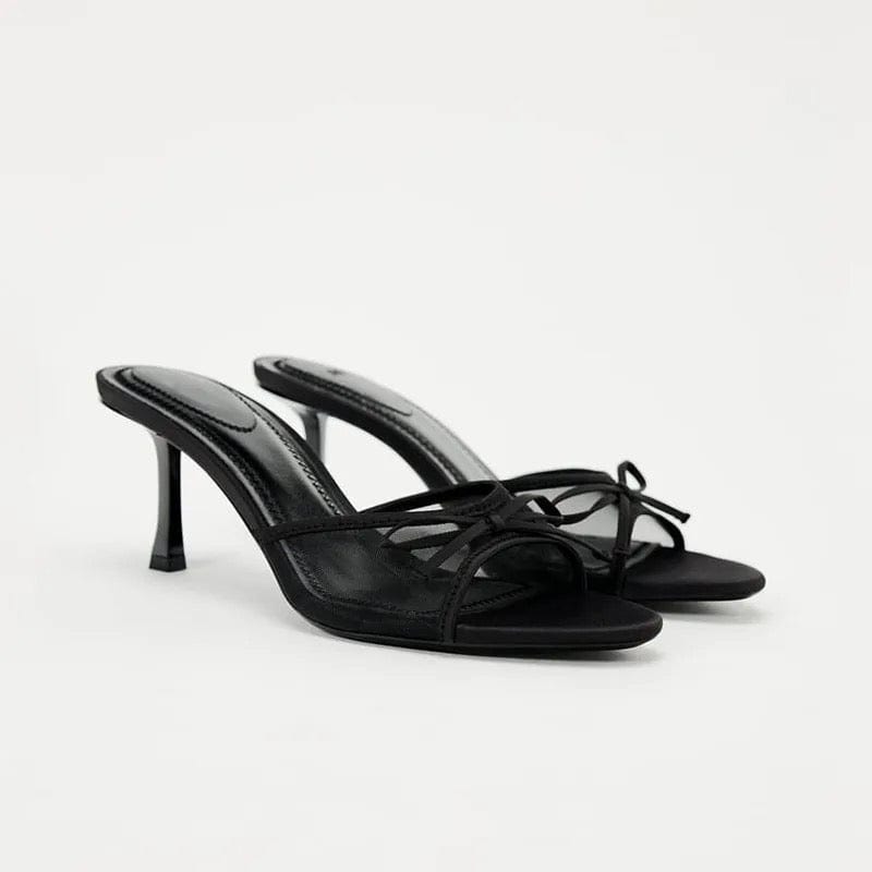 Damen Schwarze Pumps Elegantes Design Bequem - Norvielle