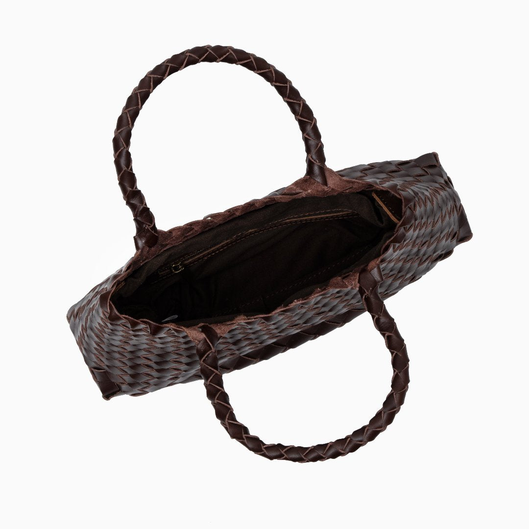 Vera Damenhandtasche Leder Doppelhenkeln Groß