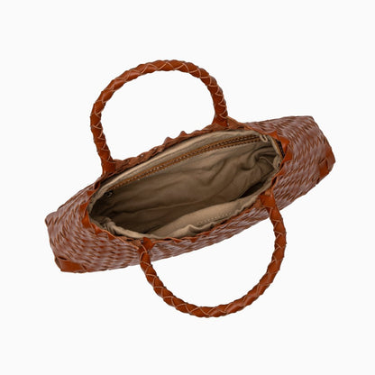 Vera Damenhandtasche Leder Doppelhenkeln Groß