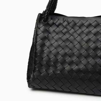 Vegan Lederschultertasche Damen Geflochten