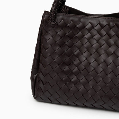 Vegan Lederschultertasche Damen Geflochten