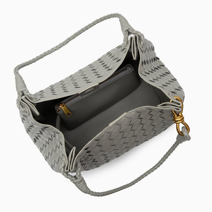 Vegan Lederschultertasche Damen Geflochten