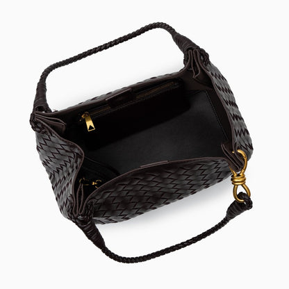 Vegan Lederschultertasche Damen Geflochten