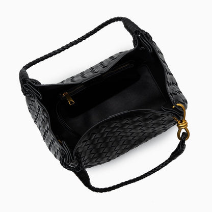 Vegan Lederschultertasche Damen Geflochten
