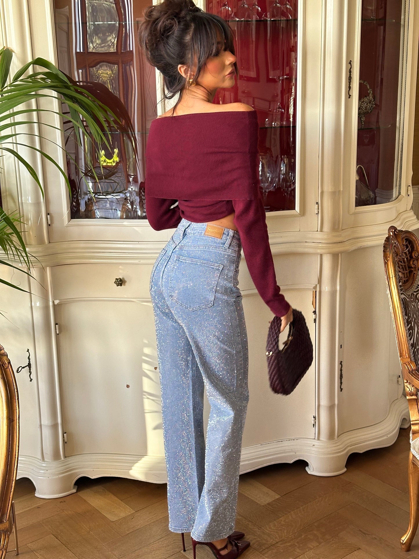 Norvielle Damen Diamant Jeans