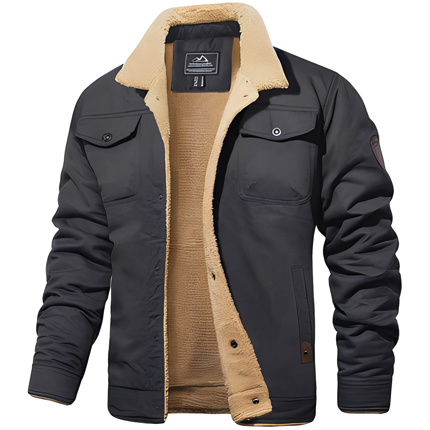 Herren Winterjacke Bequem Wärmeisolierend