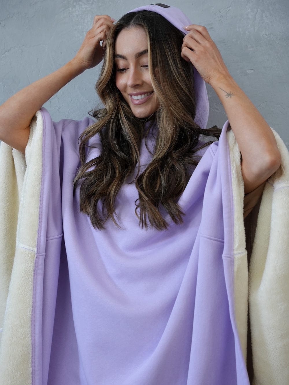 Kapuzenmantel Gewichteter