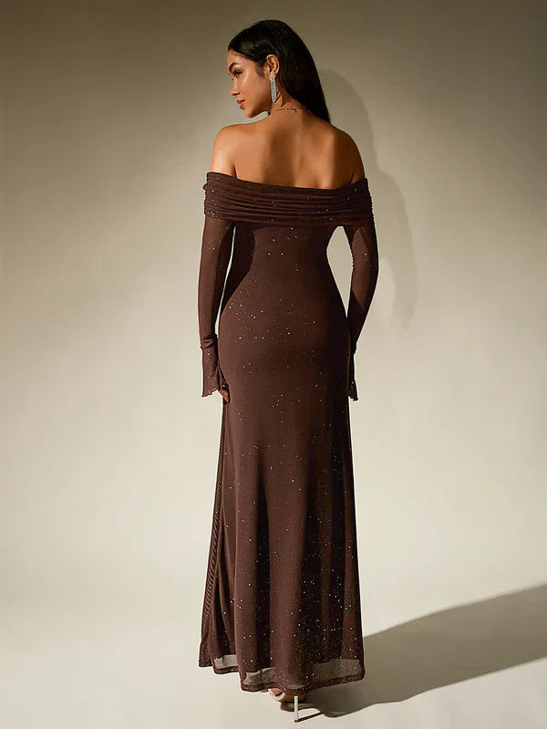 Ella Damenkleid Glänzend Elegant