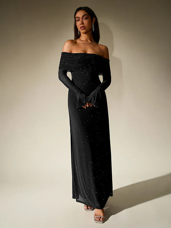Ella Damenkleid Glänzend Elegant